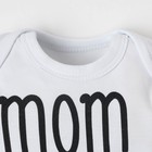 Боди Крошка Я Mum+Dad, рост 62-68 см, белое - Фото 2