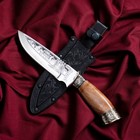 Нож кавказский, туристический "Беркут" с ножнами, гардой, сталь - 40х13, 15 см - фото 11883784