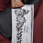 Нож кавказский, разделочный "Сайгак" с чехлом, сталь - 40х13, рукоять - орех, 14 см - фото 4297623