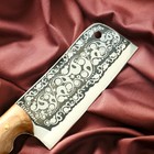 Нож кавказский, разделочный "Сайгак" с чехлом, сталь - 40х13, рукоять - орех, 14 см - фото 4297625
