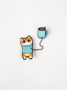 Значок на цепочке «Котик», набор 2 шт., 8×12 см - Фото 2