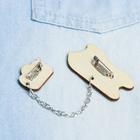 Значки на цепочке «Котик», 8×12 см, набор 2 шт. - Фото 3