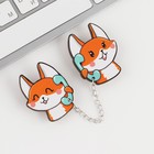Значки на цепочке «Лисички», 8×12 см, набор 2 шт. - Фото 4