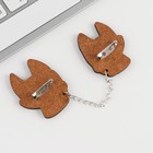 Значки на цепочке «Лисички», 8×12 см, набор 2 шт. - Фото 5