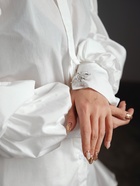 Брошь «Паук», жемчужинка, белая в серебре - Фото 7