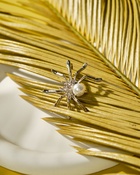 Брошь «Паук» жемчужинка, цвет белый в серебре - Фото 3