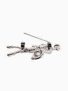 Брошь «Балерина» в пуантах, цвет белый в серебре - Фото 3