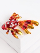 Брошь «Рыбка», цвет красно-золотой в золоте 4570914