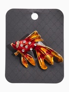 Брошь «Рыбка», цвет красно-золотой в золоте 4570914