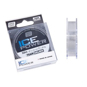 Леска монофильная Team Salmo ICE POWER, диаметр 0.14 мм, тест 1.59 кг, 50 м