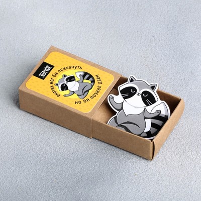 Значок в коробочке «Енотик», 5 × 4 см