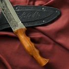Нож кавказский, туристический "Варан" с ножнами, сталь - 40х13, вощеный орех, 14.5 см - Фото 3