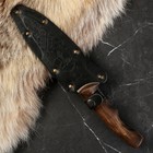 Нож кавказский, туристический "Викинг" с ножнами, сталь - 40х13, вощеный орех, 14.5 см - Фото 4