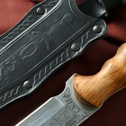 Нож кавказский, туристический "Скиф" с ножнами, сталь - 40х13, вощеный орех, 14 см - Фото 6
