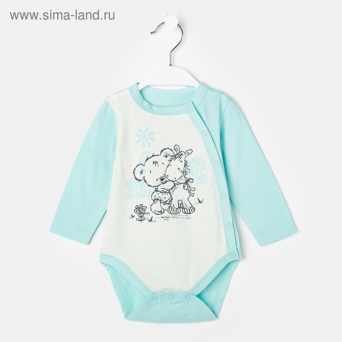 Боди, цвет мятный, рост 86 см (52) - Фото 1