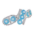 Заколка-автомат для волос смола "Солнечная" 7 см узор - Фото 1