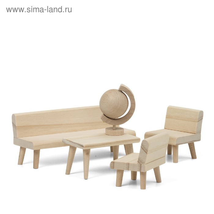 Набор деревянной мебели для домика «Гостиная» - Фото 1