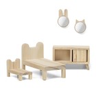 Набор деревянной мебели для домика «Спальня» - фото 50988762