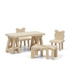 Набор деревянной мебели для домика «Сделай сам» - фото 298293874