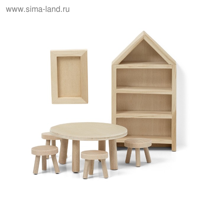 Набор деревянной мебели для домика «Столовая» - Фото 1