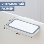 Держатель для мусорного пакета подвесной на дверцу 1.7 см, белый - Фото 2