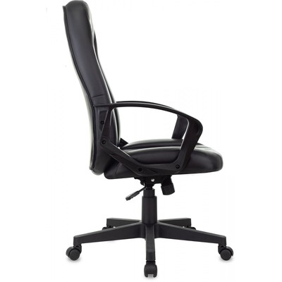 Кресло руководителя T-898, на колёсиках, экокожа, цвет чёрный/leather black