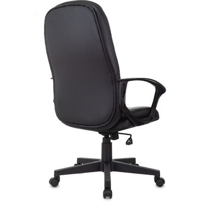 Кресло руководителя T-898, на колёсиках, экокожа, цвет чёрный/leather black
