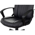 Кресло руководителя T-898, на колёсиках, экокожа, цвет чёрный/leather black - Фото 5