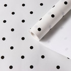 Бумага упаковочная крафт "Черный горох", 0,6 х 10 м, 70 г/м2 - фото 318285457