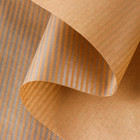 Бумага упаковочная крафт "Серебрянные полосы", 0,6 х 10 м, 40 г/м² - Фото 3
