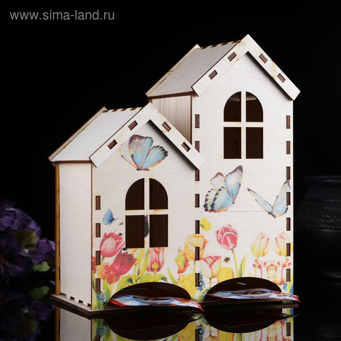 Чайный домик "Бабочки на лугу", 20х17,4х8,6 см - Фото 1