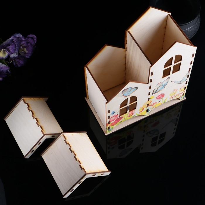 Чайный домик "Бабочки на лугу", 20х17,4х8,6 см - фото 1899751553