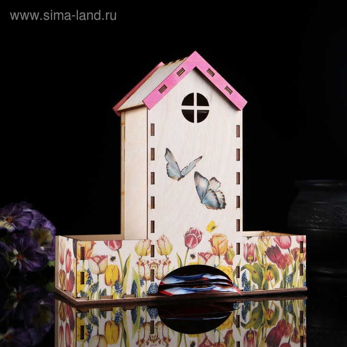 Чайный домик "Домик для бабочек", 20х20х8 см - Фото 1