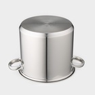 Кастрюля Magistro Grande, 5.5 л, металлическая крышка, капсульное дно, индукция, нержавеющая сталь - Фото 6