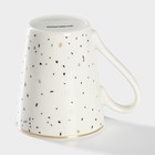 Кружка фарфоровая Доляна «Шоколадная крошка», 350 мл, цвет белый - Фото 3