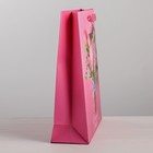 Пакет подарочный ламинированный вертикальный, упаковка, «Самой прекрасной», ML 23 х 27 х 11,5 см - Фото 2