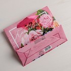 Пакет подарочный ламинированный горизонтальный, упаковка, «Самой красивой», S 15 х 12 х 5,5 см - Фото 4