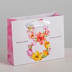 Пакет подарочный ламинированный горизонтальный, упаковка, «Весны в душе» MS 23 х 18 х 10 см - Фото 1