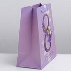 Пакет подарочный ламинированный вертикальный, упаковка, «С Праздником, 8 марта!», ML 23 х 27 х 11.5 см - Фото 2