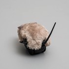 Мышь заводная меховая малая, 8,5 см, серая - Фото 5