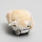 Мышь заводная малая, 8.5 см, искусственный мех, бежевая - Фото 4