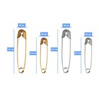 Набор булавок английских, 32 / 45 мм, 60 шт., цвет золотой, серебряный - Фото 2