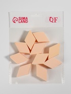 Спонжи для макияжа «Ромбы», набор - 10 шт., 4.5×2.5 см, бежевые - Фото 4
