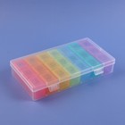 Таблетница-органайзер «Неделька», утро/день/вечер, 20,5 × 11 × 3,5 см, 7 контейнеров по 3 секции, разноцветный - Фото 6