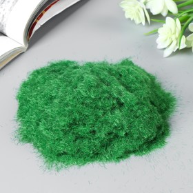 Декор для создания миниатюр (деревья, газон) порошок флок "Светло-зелёный" набор 30 гр