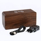 Часы электронные настольные «Цифра-ТЗ», будильник, термометр, беспроводная QI зарядка, USB, жёлтая индикация - Фото 3