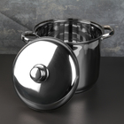 Кастрюля Magistro Grande, 7.1 л, металлическая крышка, капсульное дно, индукция, нержавеющая сталь - Фото 2