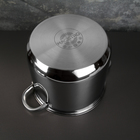 Кастрюля Magistro Grande, 7.1 л, металлическая крышка, капсульное дно, индукция, нержавеющая сталь - Фото 3