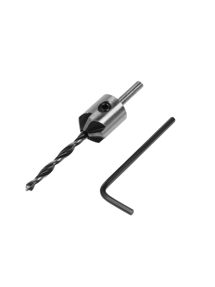 Сверло с зенкером ТУНДРА, 4×75 мм - Фото 1