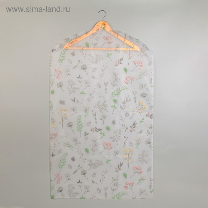 Чехол для одежды «Весна», 60×100 см, PEVA - Фото 1